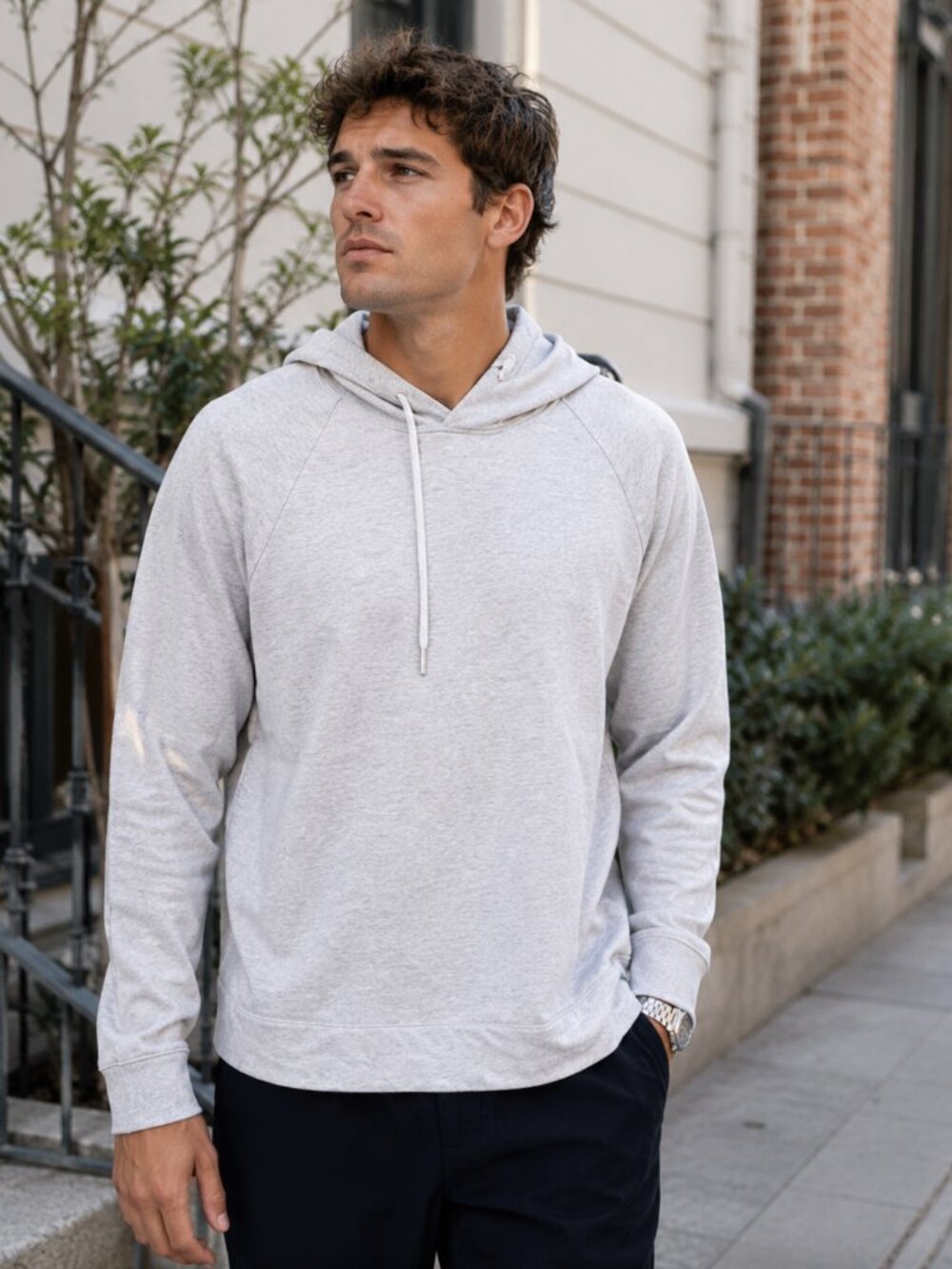 Lululemon Men's City Sweat Pullover Hoodie Sz L Grey